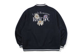 ワイルドフラワーウールバーシティジャケット / WILD FLOWER WOOL VARSITY JACKET_NAVY