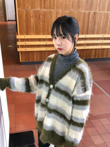 コーヒーモヘアカーディガン
