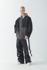 ワイドフーディージャケット/BSR2223FWJK047 WIDE HOODED JACKET BLACK