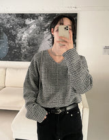 V-Neck Extended Sleeve Knit Top (6595753902198)