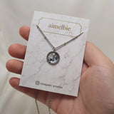 ソーラーシステムプラネットシリーズ -  ザムーンセミチョーカーネックレス / Solar System Planets Series - The Moon Semi Choker Necklace