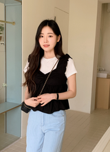 コットンクロップ半袖Tシャツ (6color)