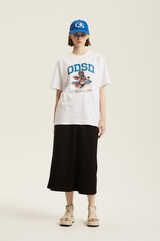 OSスウェットロングスカート/ OS sweat shirt long skirt - 2COLOR