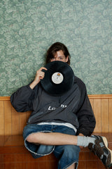 Half zip Windbreaker_Charcoal