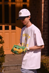 クラシックビッグロゴクルーネックホワイトユニセックスTシャツ / Classic Big Logo Crew Neck White Unisex T-shirt