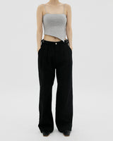 ベーシックアンフッテッドキャップスリーブレス/Basic Unfooted Cap Sleeveless (3color)