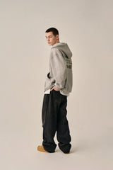 PINTUCK WIDE DENIM