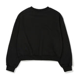Flower Hand Graphic Sweatshirt [BLACK] (6674522505334)