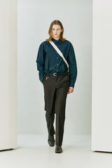 Back Zipper Slacks brown (6683655241846)