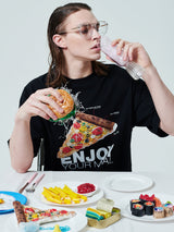 キャンペーンTシャツピザ/[ENJOY YOUR MEAL] CAMPAIGN 1/2 T-SHIRT PIZZA _BLACK