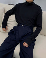 ツインベルトワイドパンツ/SK Twin Belt Wide Pants (3 colors)