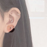 ユニークブラックピアス / [Styling] Unique Black Piercing Set (4 set)