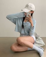 ベイビーリブクロップドサマーカーディガン