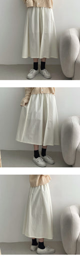 バンディングフレアスカート / banding flare skirt