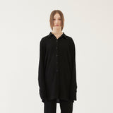 OVERSIZED PLEATS SHIRTS (BLACK) (6579703349366)