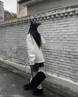 (Unisex) ヘイジーニットジップアップ