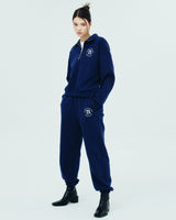 ROMAN TYPO LOGO TRAINING PANTS-NAVY (6680872845430)