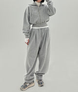 ビッグカーラブラッシジップアップ / Big Kara brushed zip-up (3color)