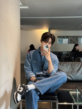 シグフィットデニムシャツ/LMN Sig Loose Fit Denim Shirt (4 colors)
