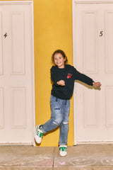 [KIDS] KIRSH X MISAKI KAWAI KIDS SWEATSHIRT [NAVY]