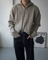 ACN Twisted pottery Half zip-up (4 colors)