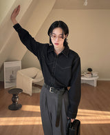 western shirt (black) (6685717921910)