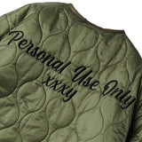 リバーシブルフリースジャンパー/REVERSIBLE FLEECE JUMPER-KHAKI