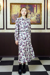 flower v neck blouse (6651912552566)