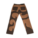 2 TONE PATCHWORK TROUSERS