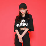 エナジーショートスリーブクロップTシャツ/TOP(7806) Energy Short Sleeve Crop Tee