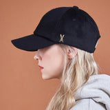 Stud Logo Wool Over Fit Ball Cap Black