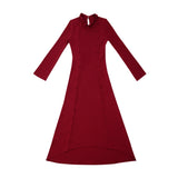 ボタンマキシドレス / Button Maxi Dress #Red