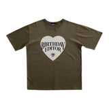 ビッグハーツハーフTシャツ / TOM'S BIG HEARTS HALF-T KHAKI