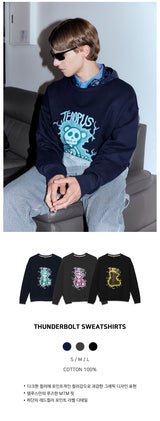 サンダーボルトスウェットシャツ/THUNDERBOLT SWEATSHIRTS [NAVY]