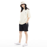 ワンタックワイドフィットショートパンツ/ONE TUCK WIDE FIT SHORT PANTS-BLACK