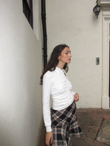 SHIRRING HOODIE (WHITE)