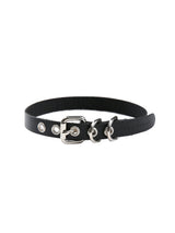 バックルレザーチョーカー/0 8 buckle leather choker