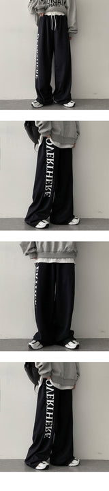 カラフルレタリングバンディングパンツ / OA Colorful Lettering Banding Pants