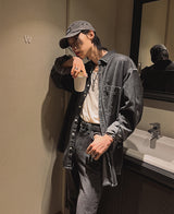 デニムウォッシングシャツ (2 color)