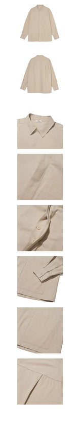 イージーオーバーサイズシャツ/EASY OVERSIZE SHIRTS [BEIGE]