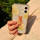 melon cream bread bunny jelly hard phone case