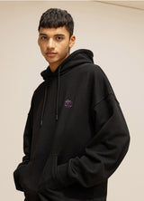 GRATING EMBLEM OVERSIZED HOODIE