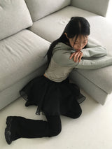 Weil オーガンジーレイヤードフレアミニスカート