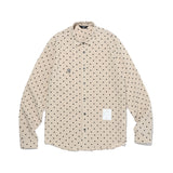 オーバーフィットドットプリントシャツ/OVERFIT DOT PRINT SHIRT-BEIGE