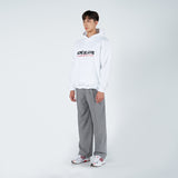 CURSIVE LOGO HOODIE WHITE