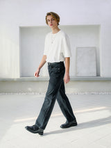 ワイドデニムパンツ / M160 WIDE DENIM PANTS_BLACK