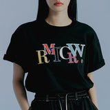 レインボーロゴTシャツ/RAINBOW LOGO TEE SHIRT_BLACK