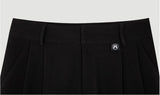 ポイントラベルWタックワイドパンツ / HIDE Raising Pintuck Pants (Black) (4606117806198)