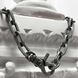 [BLESSEDBULLET]11mm round chain link necklace_dark silver/silver (6563001565302)