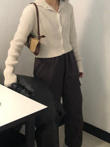 Sally two-way crop cardigan